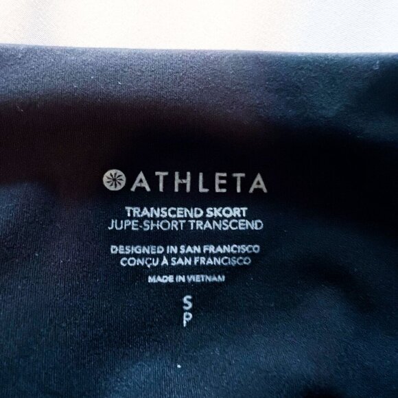 Athleta Transcend Skort Black Biker shorts with pockets Excellent Condition - Picture 9 of 14